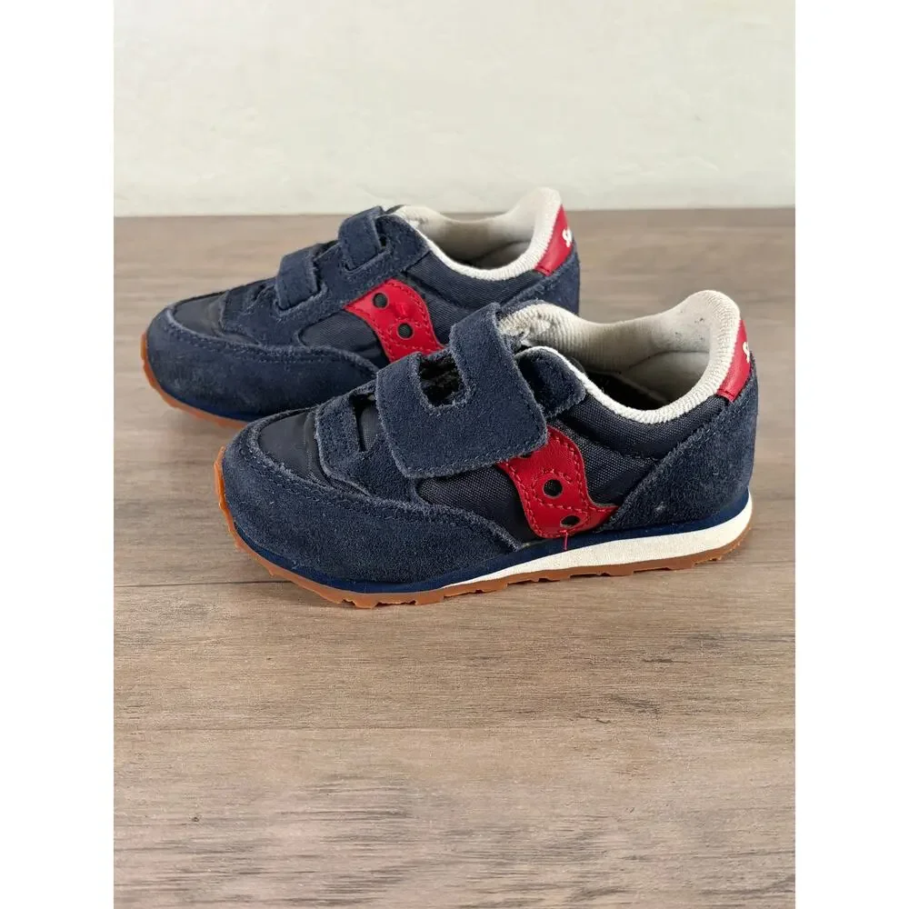 Saucony Ride 10 Jr Blue Red Kids Sneaker Childs Size 6 EU 22 NWOB‎